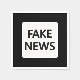 SERVILLETA DE PAPEL PAPEL DE NOTICIAS FALSAS NAPKIN