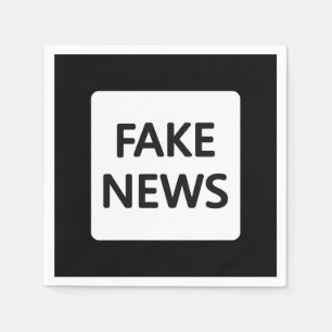 SERVILLETA DE PAPEL PAPEL DE NOTICIAS FALSAS NAPKIN