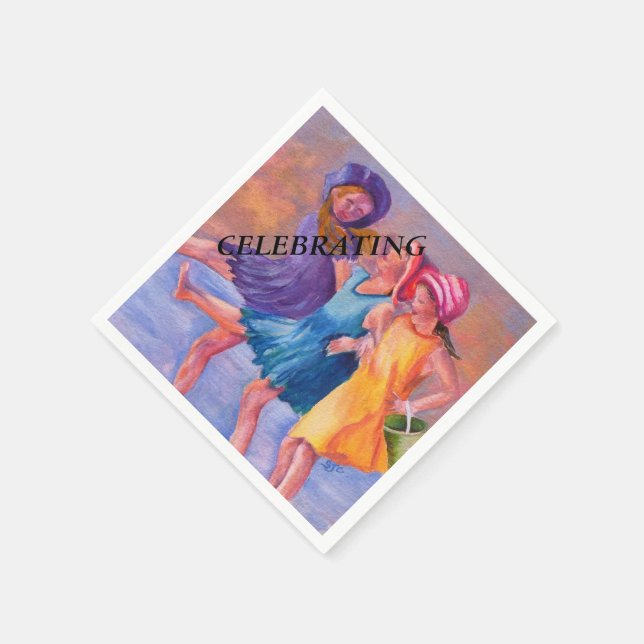 SERVILLETA DE PAPEL PAPEL DE NOVIAS DE PLAYA NAPKINS (Borde)