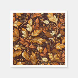 Servilleta De Papel Papel de Otoño Dorado