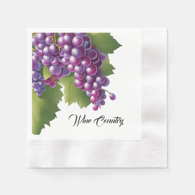 Servilleta De Papel Papel de país del vino (Anverso)