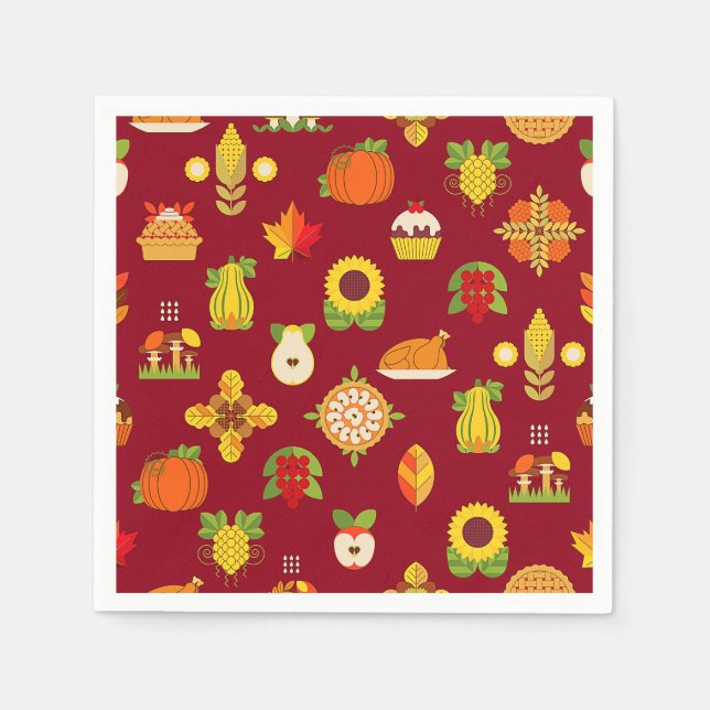 Servilleta De Papel Papel de patrimonio otoñal/autum (Anverso)