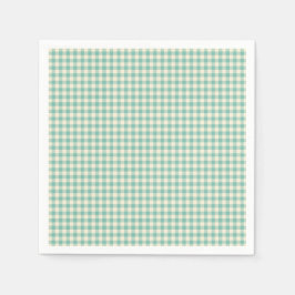 Servilleta De Papel Papel de patrón de tablero de cheques azul vintage