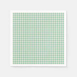 Servilleta De Papel Papel de patrón de tablero de cheques azul vintage