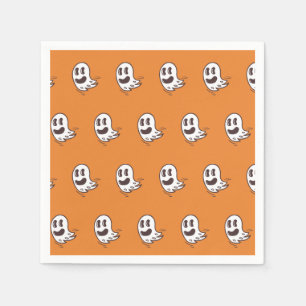 Servilleta De Papel Papel de patrón fantasma de Halloween