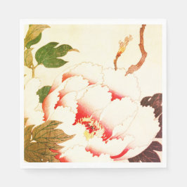 Servilleta De Papel PAPEL DE personalizable NAPKIN FLORES BLANCOS