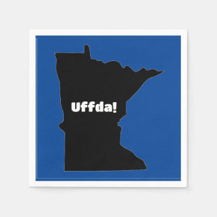Servilleta De Papel Papel de personalizable Napkin, Minnesota, Uffda