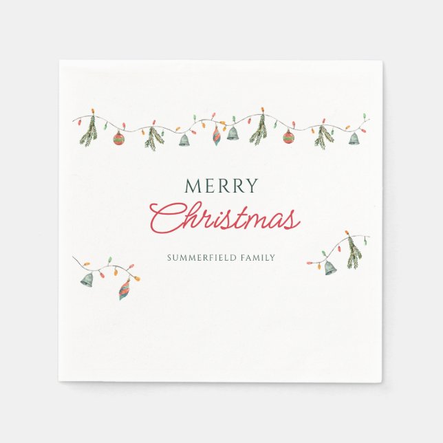 Servilleta De Papel Papel de Personalizado del Fiesta de familia de va (Anverso)