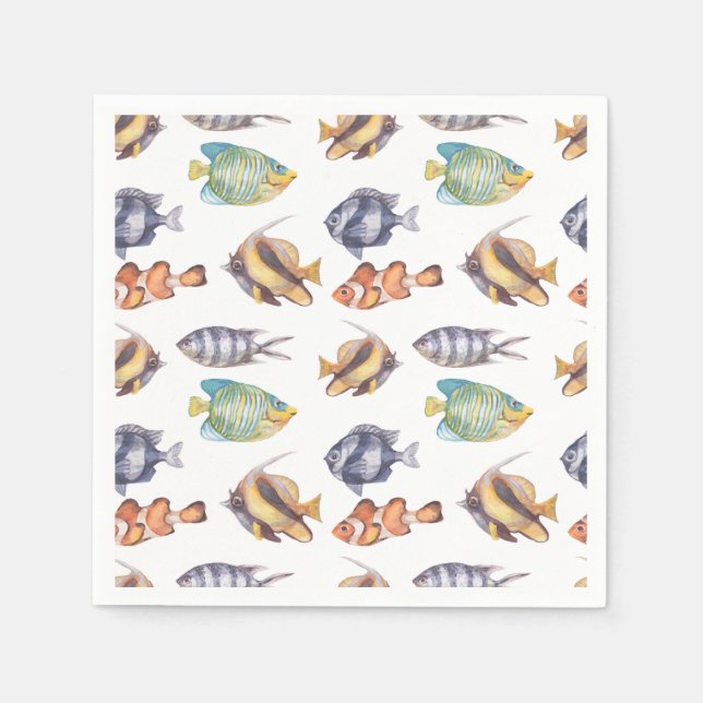 Servilleta De Papel Papel de Pescado de Pesca (Anverso)