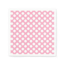 Papel de polka rosa y blanco