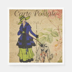 Servilleta De Papel Papel de postal francés