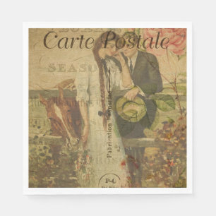 Servilleta De Papel Papel de postal francés