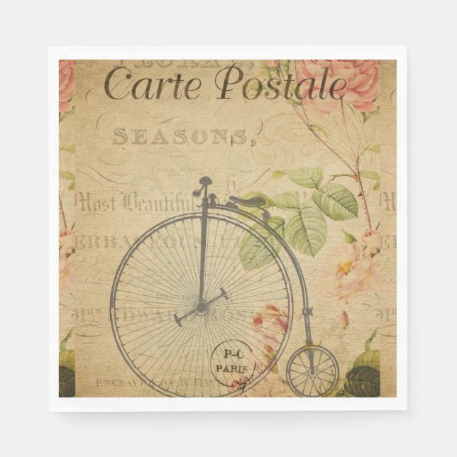 Servilleta De Papel Papel de postal francés (Anverso)