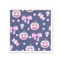 Papel de Servilletas de Calabaza de Octubre Rosa F