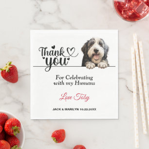 Servilleta De Papel Papel de Sheepdog en inglés viejo