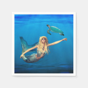 Servilleta De Papel Papel de sirena