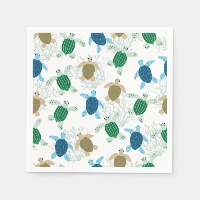 Servilleta De Papel Papel de Tortuga (Anverso)