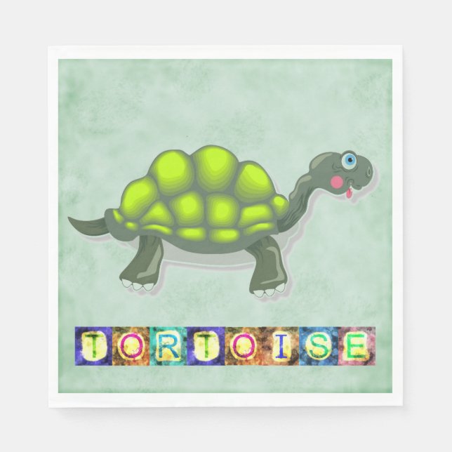 Servilleta De Papel Papel de tortuga (Anverso)