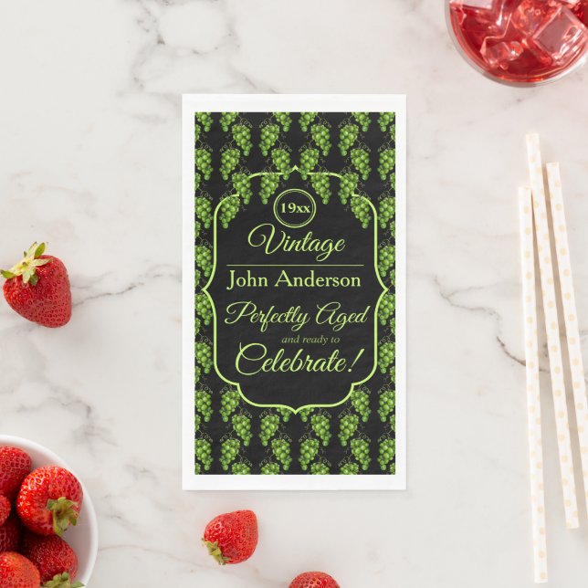 Servilleta De Papel Papel de uvas verdes (In situ)