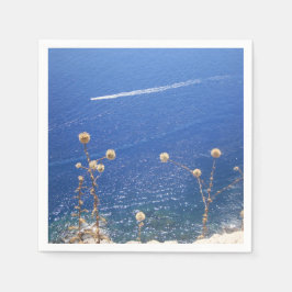Servilleta De Papel Papel del Mar Azul griego