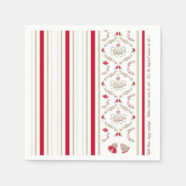 Servilleta De Papel Papel del patrón de Damasco floral para Navidades 