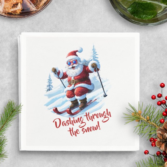 Servilleta De Papel Papel divertido de Papá Noel para Navidad (Subido por el creador)