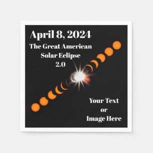 Servilleta De Papel Papel Eclipse Solar Total 2024