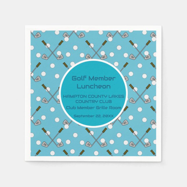 Servilleta De Papel Papel Fiesta de golf Cocktail Napkin (Anverso)