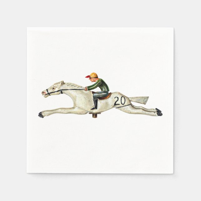SERVILLETA DE PAPEL PAPEL FIESTA DE HORSE RACE NAPKIN (Anverso)