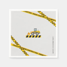 Servilleta De Papel Papel Fiesta de los camiones de volcado de constru