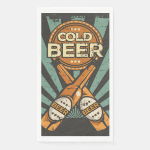 Servilleta De Papel Papel fiesta para amantes de la cerveza retro