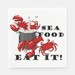 Servilleta De Papel Papel Fiesta Seafood Eeat It