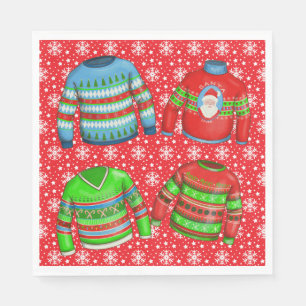 Servilleta De Papel Papel Fiesta sudadera de Navidades feos
