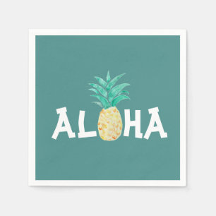 Servilleta De Papel Papel Fiesta tropical de piña Aloha Napkin