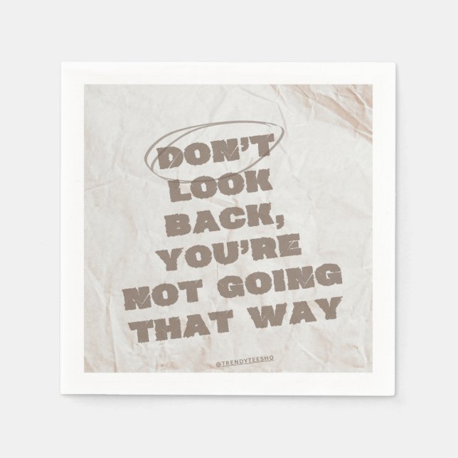 Servilleta De Papel Papel grueso marrón y beige (Anverso)