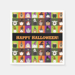 Servilleta De Papel Papel Halloween Napkin Cerdos de Guinea
