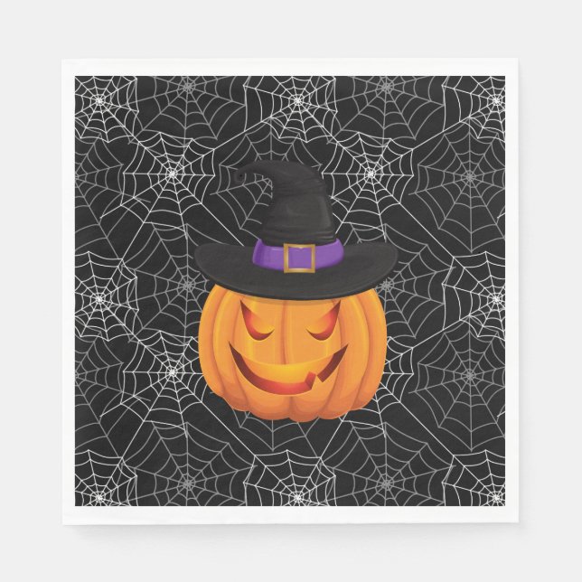 Servilleta De Papel Papel Halloween Napkins-Pumpkin (Anverso)