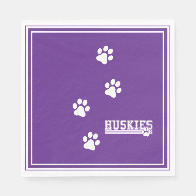Servilleta De Papel Papel Huskies  (Anverso)