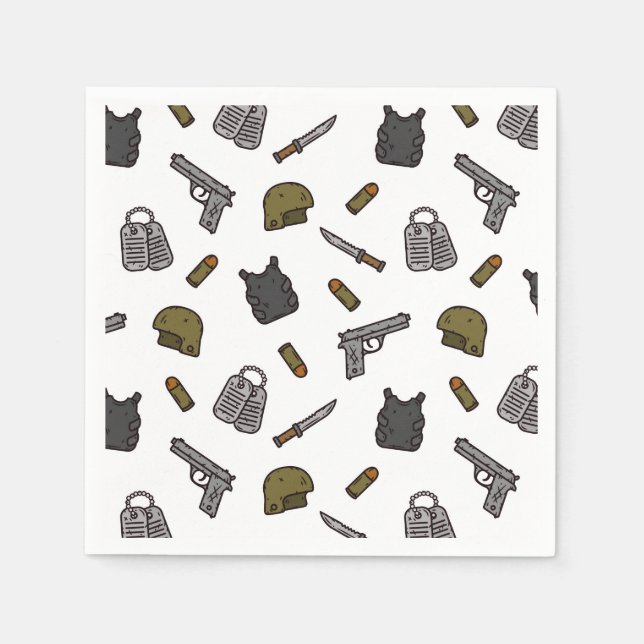 Servilleta De Papel Papel Militar (Anverso)