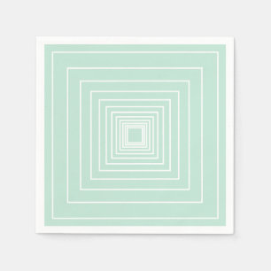 Servilleta De Papel papel minimalista de plaquetas blancas verdes de l