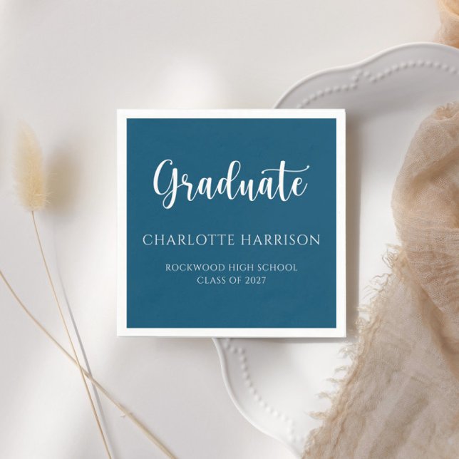 Servilleta De Papel Papel moderno de graduación de guiones casuales (Subido por el creador)