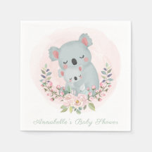PAPEL NAPKIN : BEBÉ KOALAS : BABY SHOWER