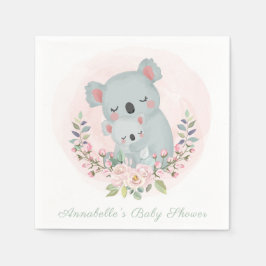 SERVILLETA DE PAPEL PAPEL NAPKIN : BEBÉ KOALAS : BABY SHOWER