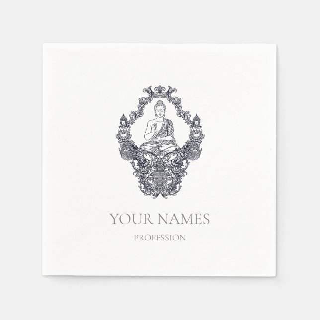 SERVILLETA DE PAPEL PAPEL NAPKIN : BUDDHA (Anverso)