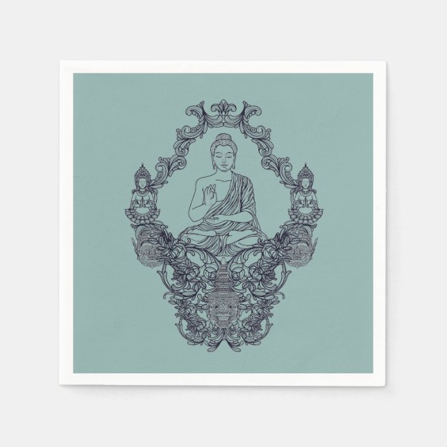 SERVILLETA DE PAPEL PAPEL NAPKIN : BUDDHA (Anverso)