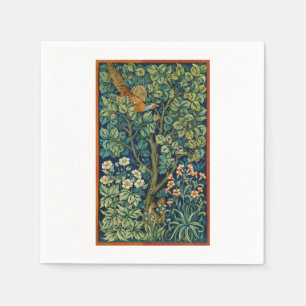 SERVILLETA DE PAPEL PAPEL NAPKIN CON DISEÑO DE WILLIAM MORRIS PHEASAN