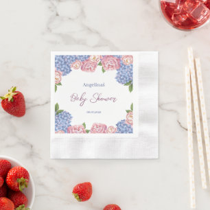 Servilleta De Papel Papel Napkin con flores delicadas para la ducha de