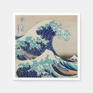 SERVILLETA DE PAPEL PAPEL NAPKIN : HOKUSAI: LA OLA