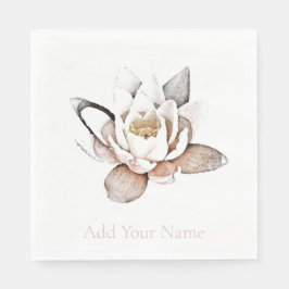 SERVILLETA DE PAPEL PAPEL NAPKIN : LOTE BLANCO + PERSONALIZABLE