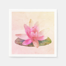 SERVILLETA DE PAPEL PAPEL NAPKIN : LOTUS ROSA